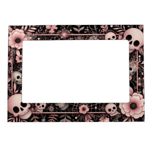 Skulls and Spider Webs Magnetic Frame