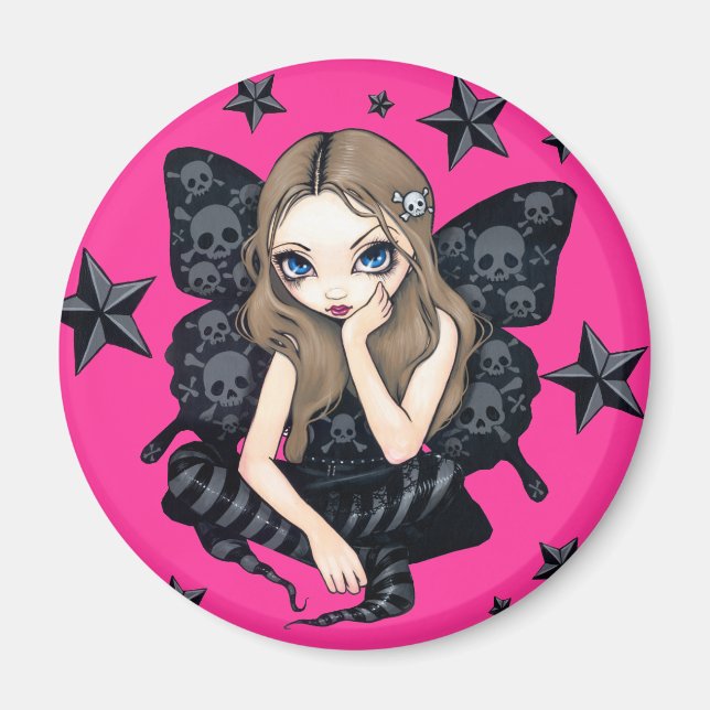 "Skulls and Stars" Magnet (Front)