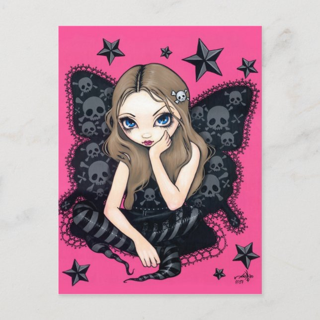 "Skulls and Stars" Postcard (Front)