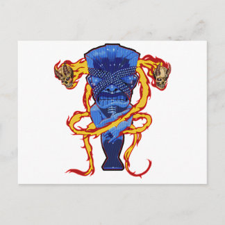 Skulls and Tikis Postcard