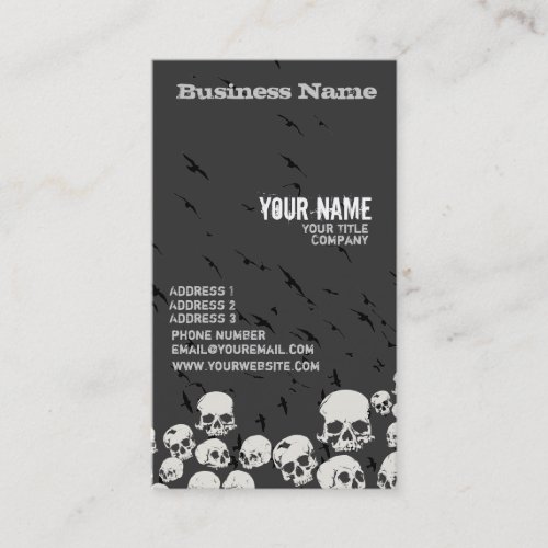 Skulls &amp; Birds Business Card