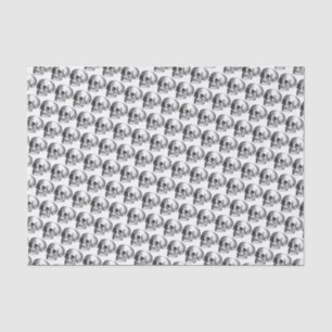 Skulls Black & White Horror Gift Wrap Tissue Paper