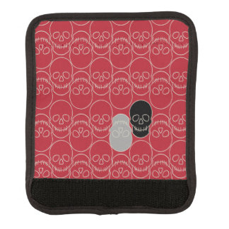  Skulls - Blood Red and Bone White  Luggage Handle Wrap