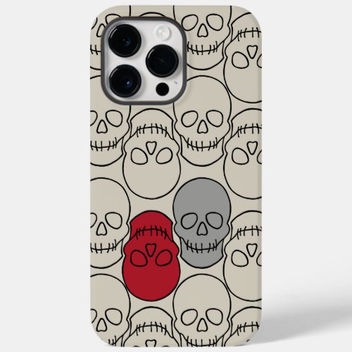 Skulls _ Bone White and Bat Black Case_Mate iPhone 14 Pro Max Case