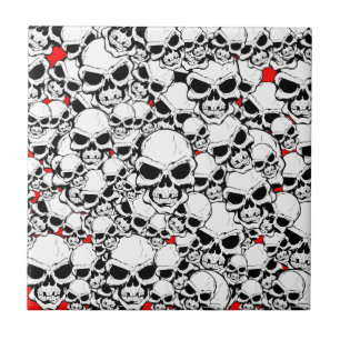 SKULLS CERAMIC TILE