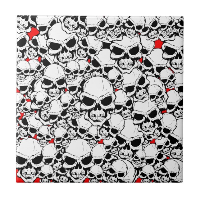 SKULLS CERAMIC TILE (Front)