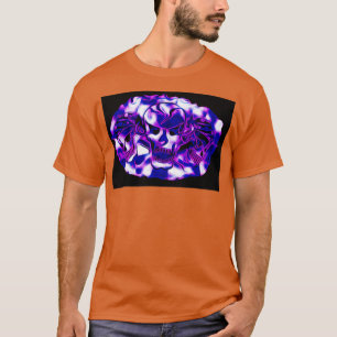 Skulls Color Purple T-Shirt