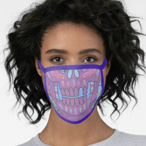 Skulls Colored Pencil IT8 Color Face Mask