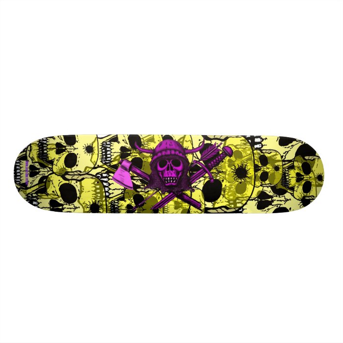 Skulls cool skateboard design