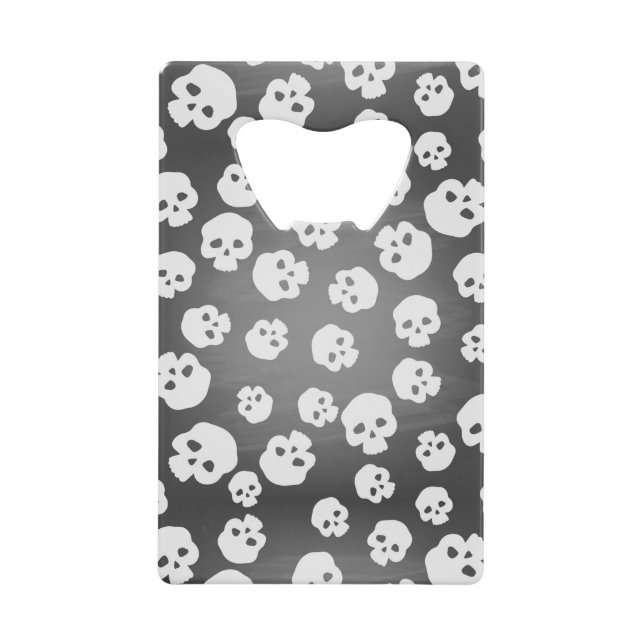 Skulls Credit Card Bottle Opener (Front)