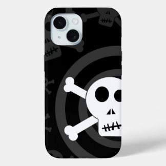 =[ Skulls & Crossbones ]=  iPhone 15 Case