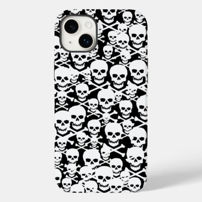Skulls & Crossbones Case-Mate iPhone Case (Back)