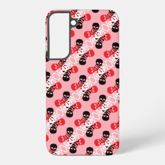 Skulls & Crossbones Pattern Samsung Galaxy S22+ Case