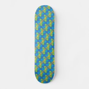 Skulls & Crossbones Pattern Skateboard