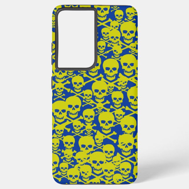 Skulls & Crossbones Samsung Galaxy Case (Back)