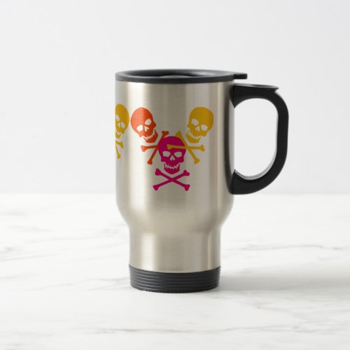 Skulls  Crossbones Travel Mug