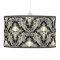Skulls & Crosses Black and Cream Damask Pattern