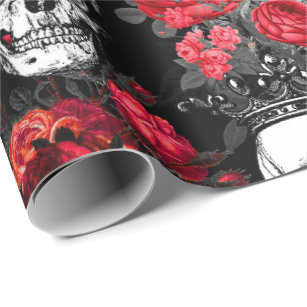 skull gift wrap
