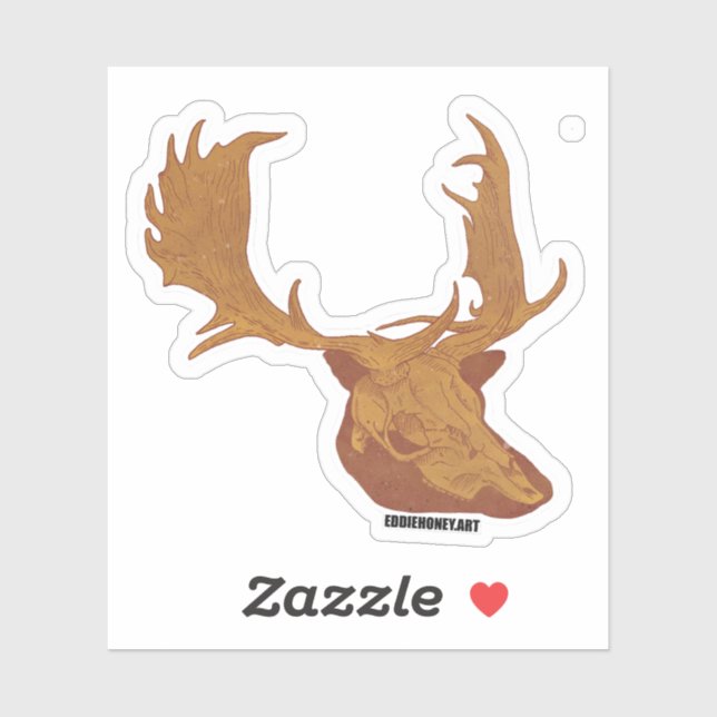 Skulls - Deer Sticker (Sheet)