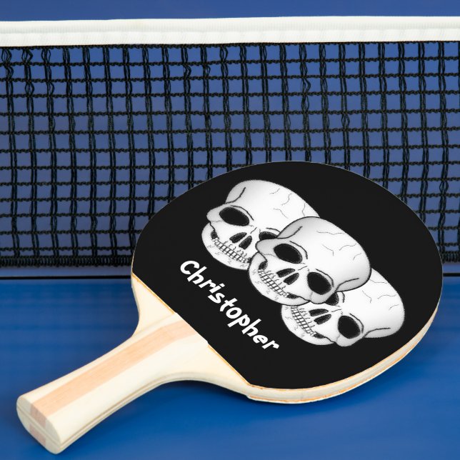 Skulls Design Ping Pong Paddle (Insitu)