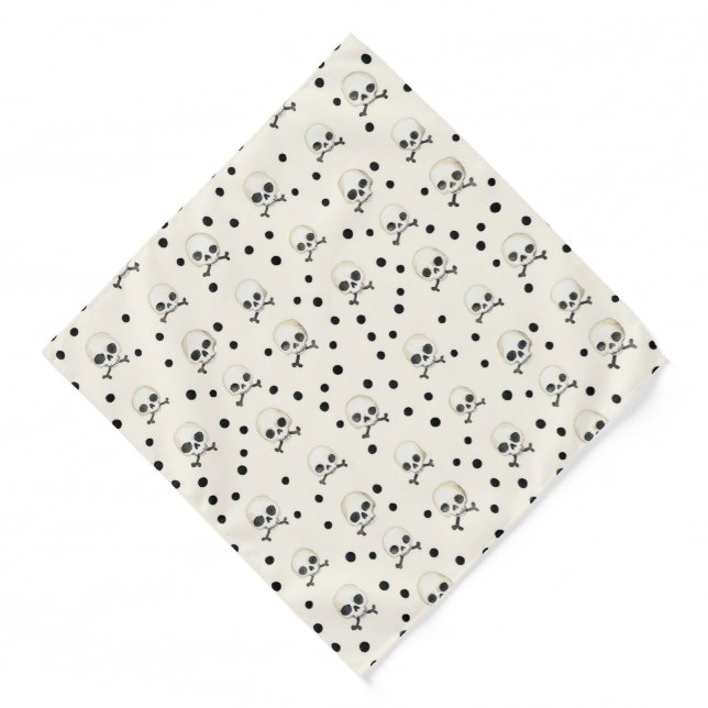 Skulls & Dots Bandana (Front)