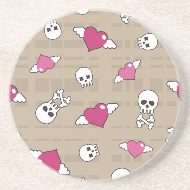 Skulls Drink Coaster (Front)