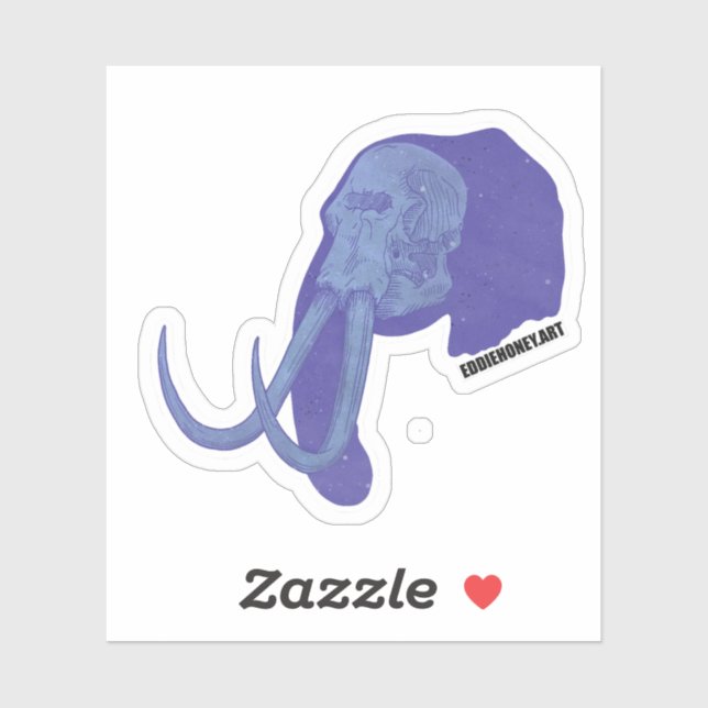 Skulls - Elephant Sticker (Sheet)