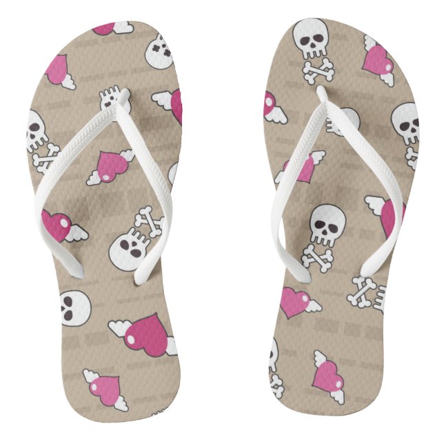 Skulls Flip Flops (Footbed)