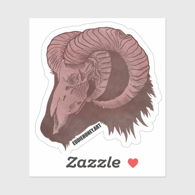 Skulls - Goat Sticker (Sheet)