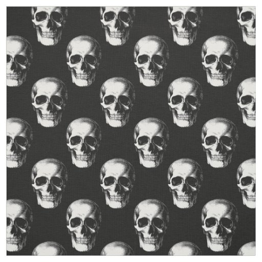 Skulls Gothic Halloween Fabric