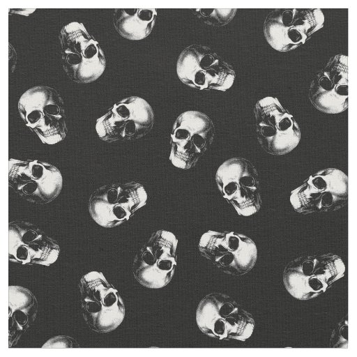 Skulls Gothic Halloween Fabric