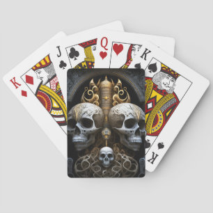 Skulls Gothic Horror Goth Surreal Art Poker Cards
