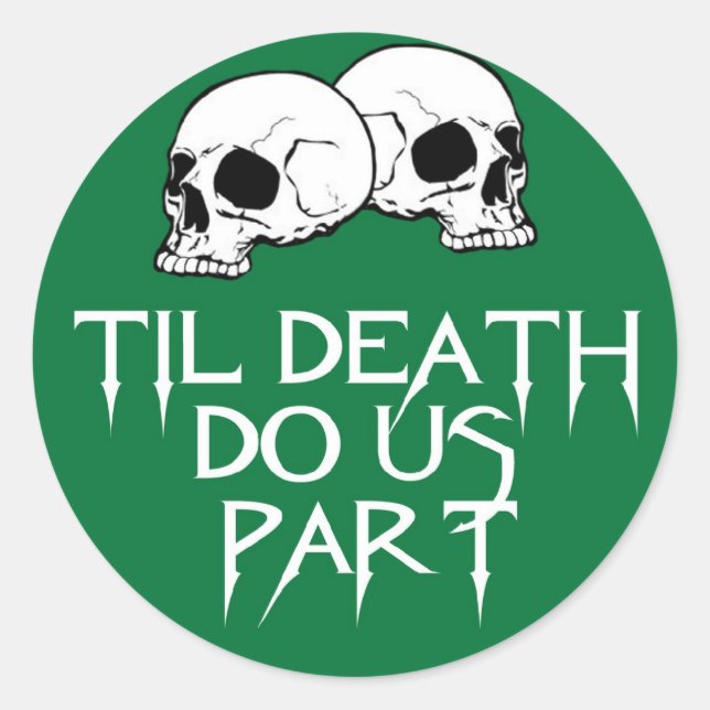 Skulls (Green) Sticker (Front)