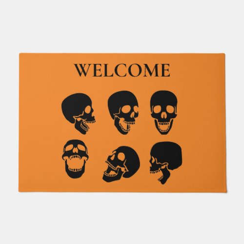 Skulls Halloween Doormat