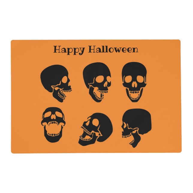 Skulls Halloween Placemat (Front)