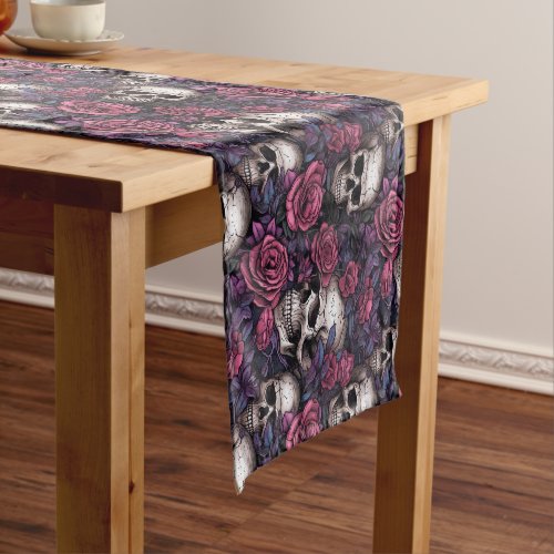 Skulls Halloween Table Runner