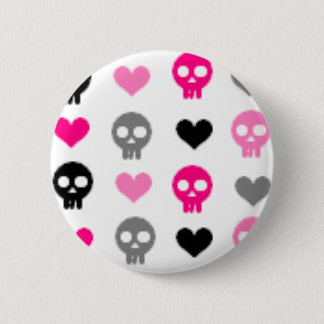 Skulls & Hearts Button