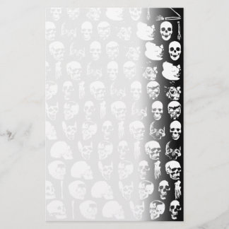 Skulls Horror Goth Death Rock Monster Stationery