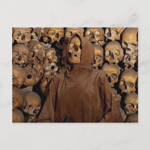 Skulls in a Capuchin Ossuary Postcard