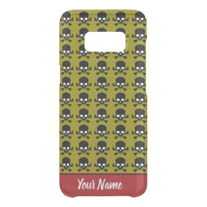 Skulls in a row uncommon samsung galaxy s8 case