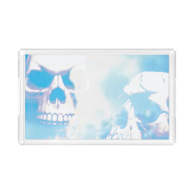 Skulls in the Clouds Acrylic Tray (Front)