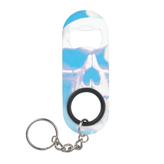 Skulls in the Clouds Keychain Bottle Opener (Front)