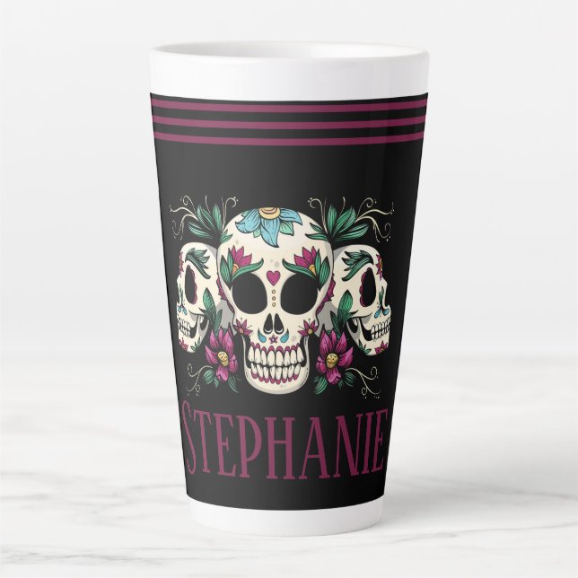 Skulls Latte Mug (Front)