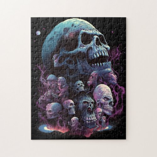 Skulls Monsters Horror Art Jigsaw Puzzle