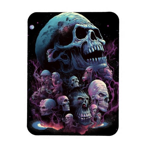 Skulls Monsters Horror Art Magnet