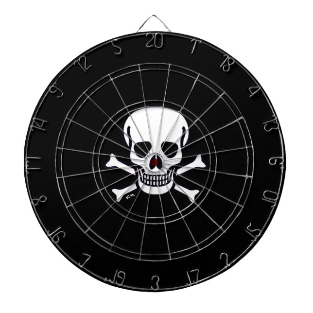 Skulls n Bones black dartboard (Front)