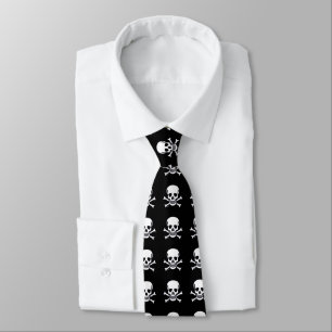 Skulls n Bones black necktie