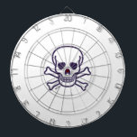 Skulls n Bones white dartboard<br><div class="desc">Skulls n Bones dartboards are for darts players, horror fans, murder mystery fans, pirate reenactors, Goths, roleplay gamers, skull collectors, bikers, rockers, and people who just like skulls. Skulls n Bones is Steamy Raimon original art.</div>