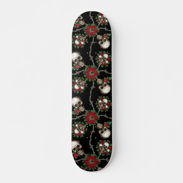 Skulls n Roses Skateboard Deck (Front)