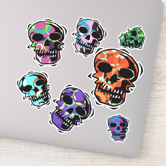 Skulls of Funk Sticker (Detail)